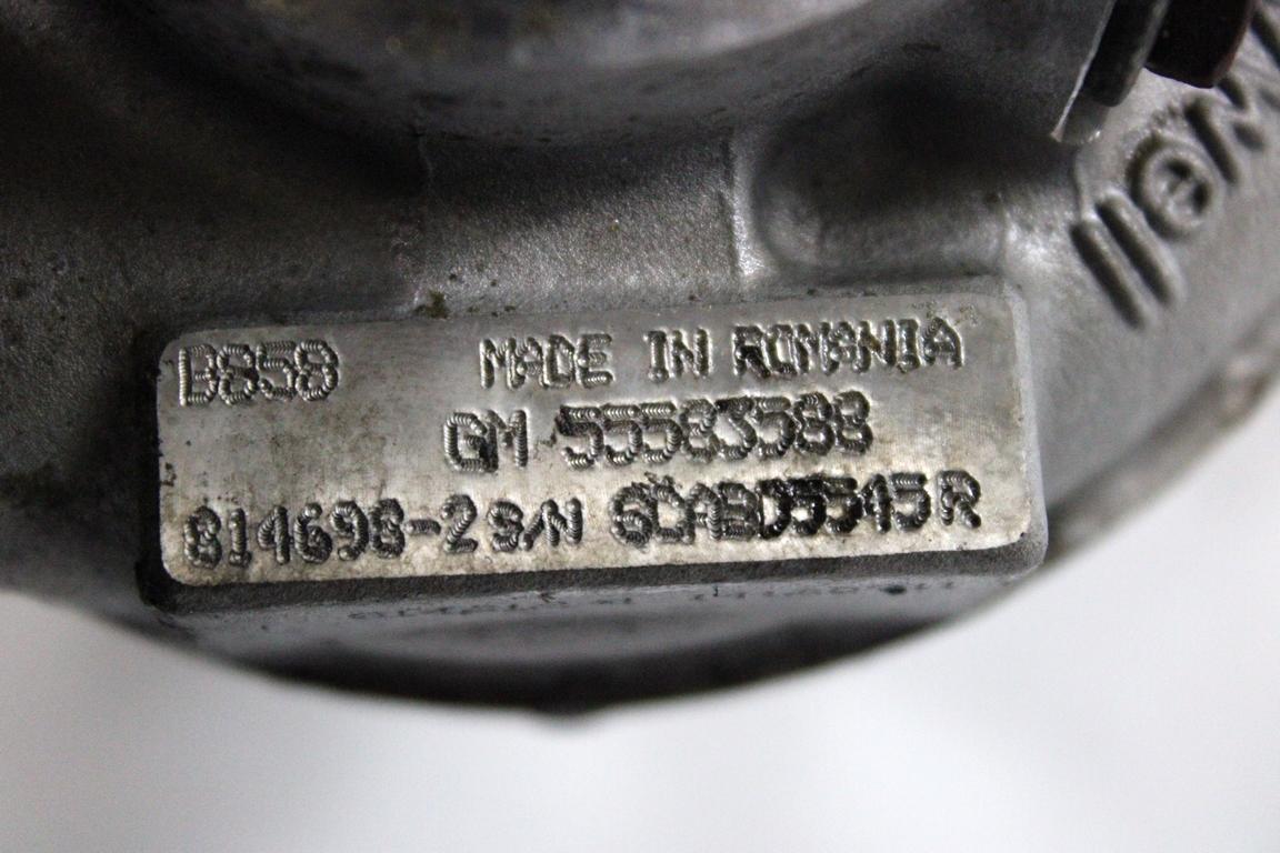 55583588 TURBINA TURBOCOMPRESSORE OPEL ASTRA J SW 1.6 D 81KW 6M 5P (2015) RICAMBIO USATO