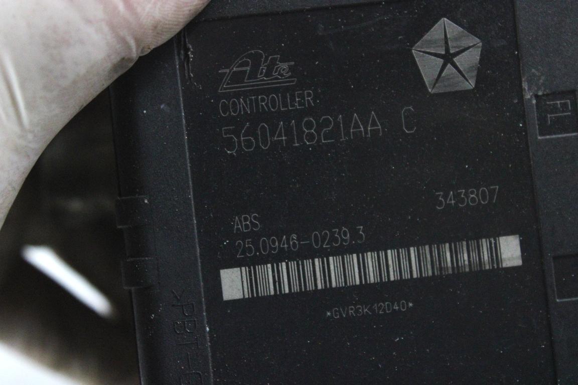 56044300AC CENTRALINA POMPA AGGREGATO ABS JEEP GRAND CHEROKEE 2.7 D 4X4 120KW AUT 5P (2004) RICAMBIO USATO 25.0204-1031.4 25.0204-0790.3 56041821AA 25.0946-0239.3