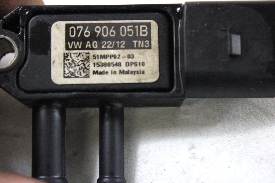 076906051B SENSORE DI PRESSIONE GAS DI SCARICO SKODA OCTAVIA VRS SW 2.0 D 125KW AUT 5P (2013) RICAMBIO USATO 
