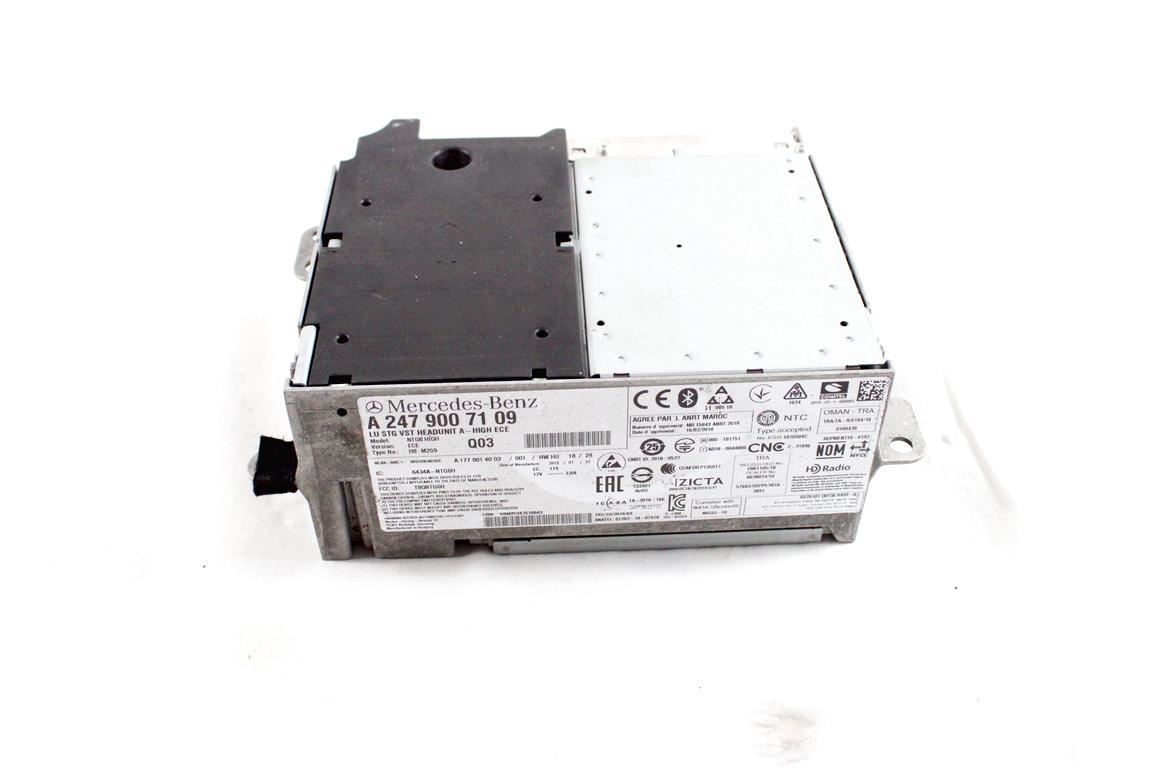 A2479007109 CENTRALINA MULTIMEDIALE SISTEMA DI NAVIGAZIONE SATELLITARE MERCEDES CLASSE CLA 180 C118 1.3 B 100KW AUT 4P (2019) RICAMBIO USATO