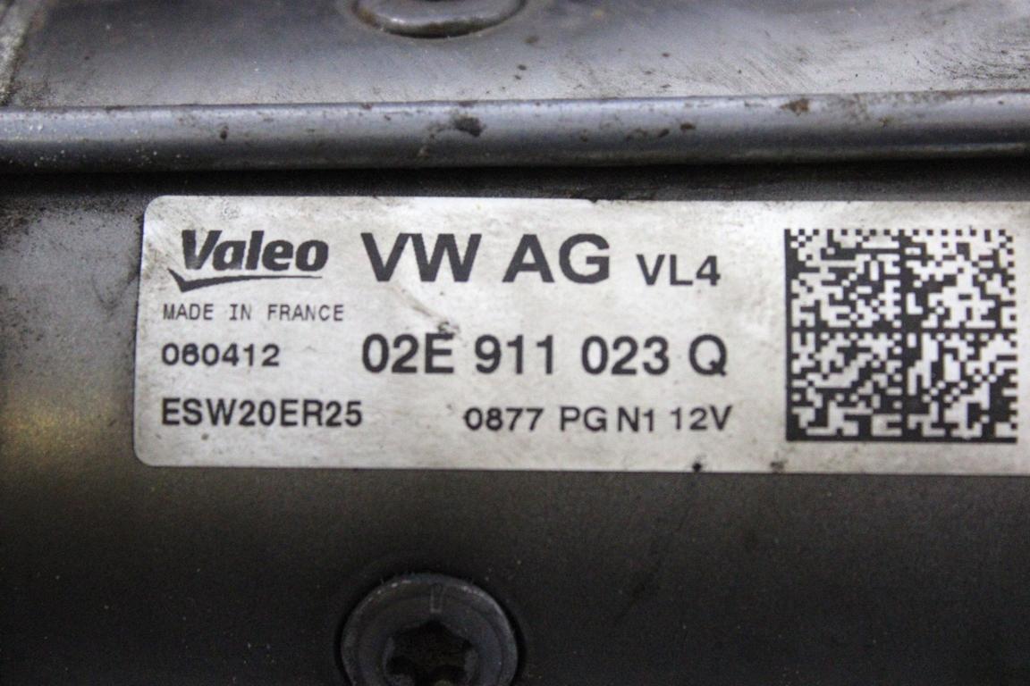 02E911023Q MOTORINO AVVIAMENTO VOLKSWAGEN PASSAT SW 2.0 D 103KW AUT 5P (2012) RICAMBIO USATO