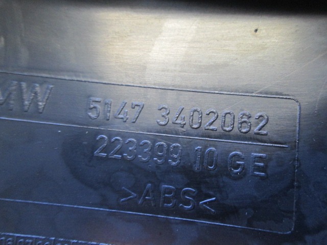 NOTRANJA OBLOGA PRAGA  OEM N. 51473402062 ORIGINAL REZERVNI DEL BMW X3 E83 (2004 - 08/2006 ) DIESEL LETNIK 2005