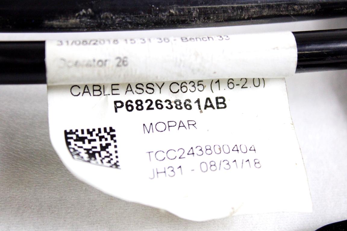 55272634 CORDE CAMBIO MANUALE JEEP RENEGADE 1.6 D 88KW 6M 5P (2019) RICAMBIO USATO 68263861AB