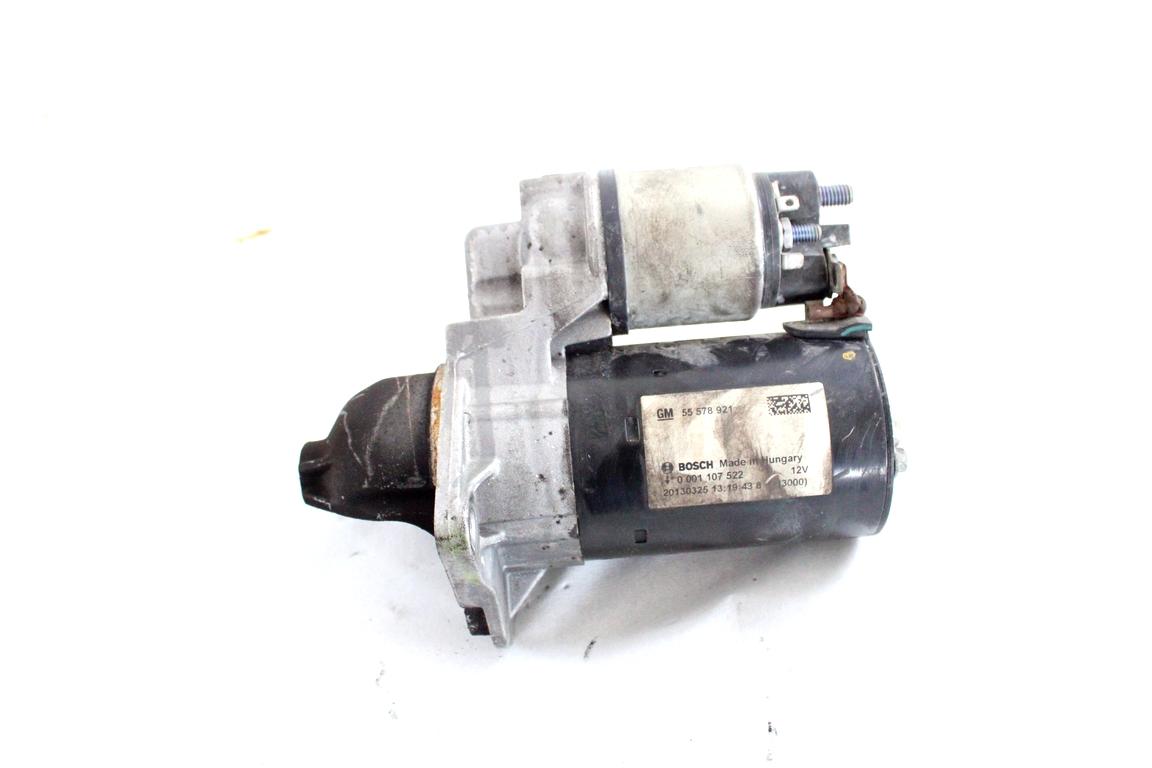 55578921 MOTORINO AVVIAMENTO OPEL ASTRA J SW 1.4 G 103KW 6M 5P (2013) RICAMBIO USATO 0001107522