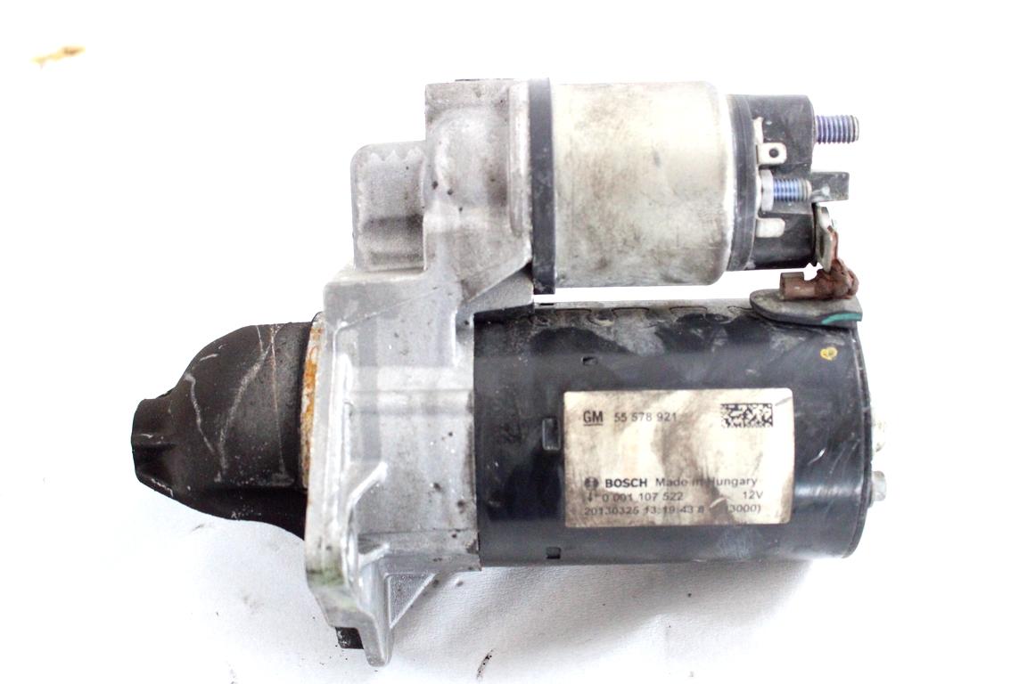 55578921 MOTORINO AVVIAMENTO OPEL ASTRA J SW 1.4 G 103KW 6M 5P (2013) RICAMBIO USATO 0001107522