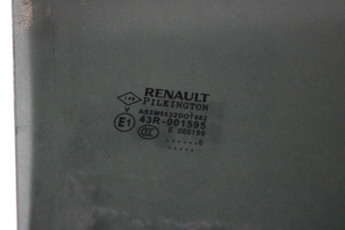 823001349R VETRO SCENDENTE PORTA POSTERIORE DESTRA OSCURATO RENAULT CAPTUR 1.5 D 66KW 5M 5P (2016) RICAMBIO USATO