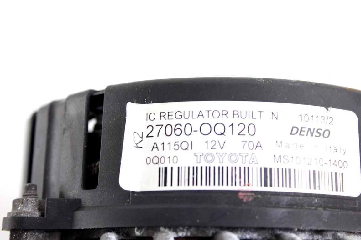 27060-0Q120 ALTERNATORE PEUGEOT 107 1.0 B 50KW 5M 3P (2013) RICAMBIO USATO