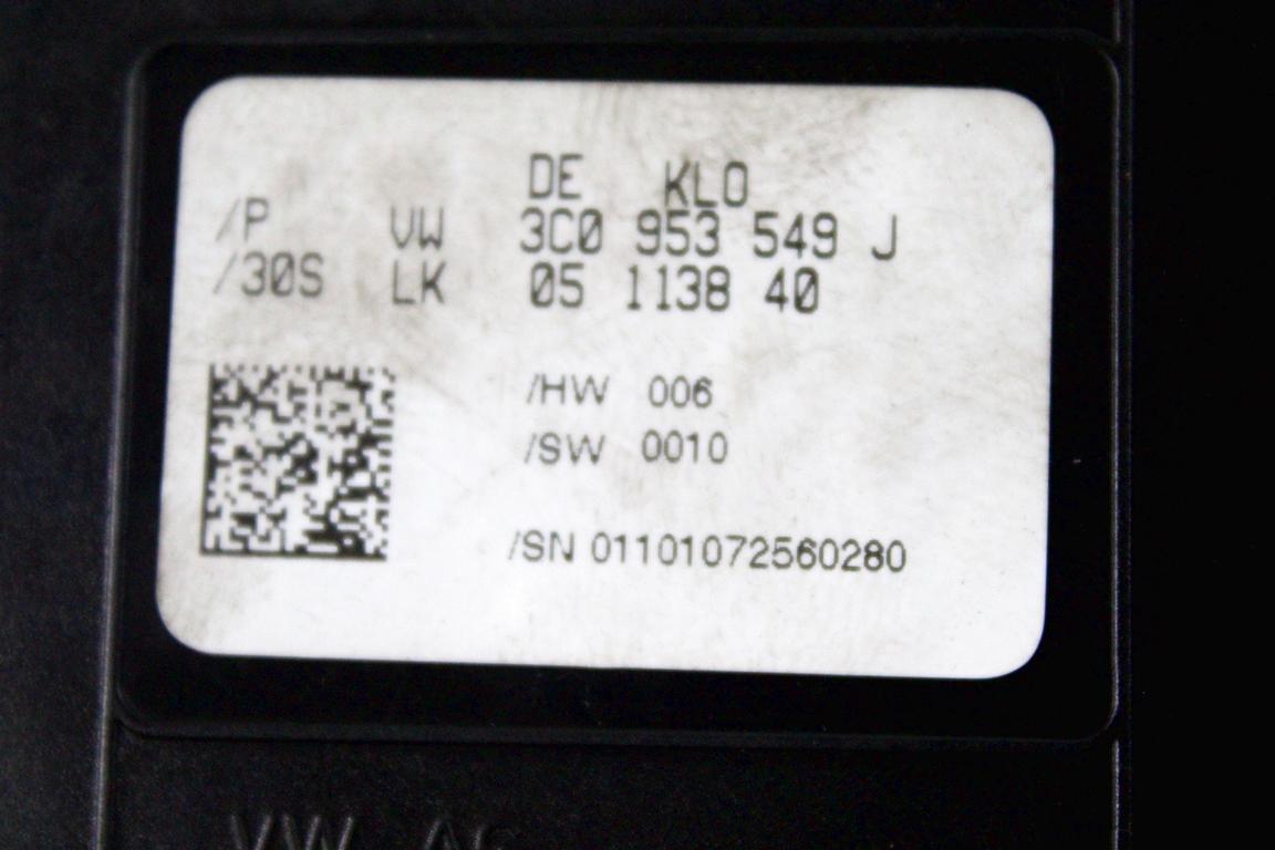3C0953549J CENTRALINA SERVOSTERZO VOLKSWAGEN PASSAT SW 2.0 D 103KW 6M 5P (2008) RICAMBIO USATO