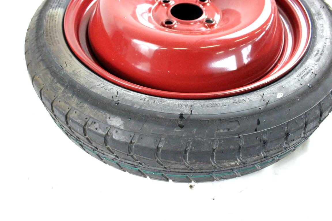 403008450R RUOTINO DI SCORTA T125/70 R16 96M RENAULT CAPTUR 1.5 D 66KW 5M 5P (2014) RICAMBIO USATO CON CERCHIO IN FERRO DA 16 POLLICI 4 FORI 4.00BX16H2 ET 40 INTERASSE 4X100