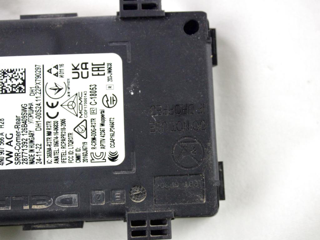 4N0907566AM SENSORE RADAR ANGOLO CIECO POSTERIORE AUDI Q8 3.0 D 210KW AUT 5P 4X4 (2020) RICAMBIO USATO