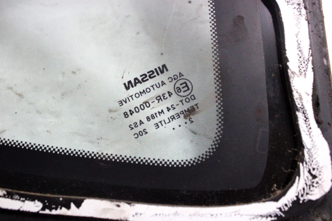 83313JD00A VETRO FISSO PARAFANGO POSTERIORE SINISTRO NISSAN QASHQAI 1.6 D 96KW 6M 5P (2013) RICAMBIO USATO