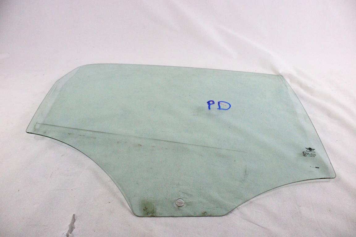 51359800638 VETRO SCENDENTE PORTA POSTERIORE DESTRA MINI COUNTRYMAN R60 ONE D 1.6 D 66KW 6M 5P (2010) RICAMBIO USATO
