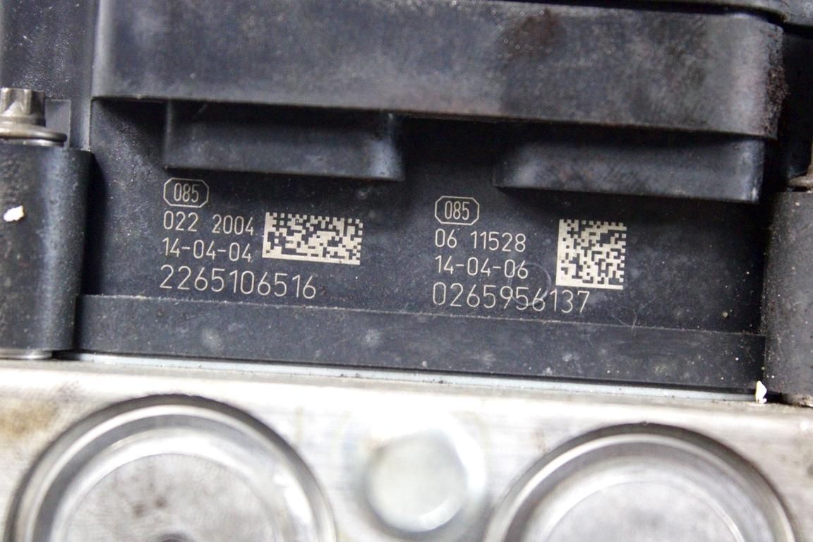04779899AI CENTRALINA POMPA AGGREGATO ABS JEEP CHEROKEE 2.0 D 103KW 6M 5P (2015) RICAMBIO USATO 2265106516 0265956137