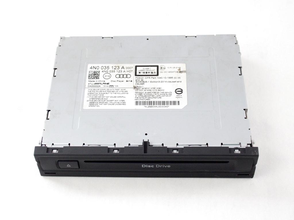 4N0035123A LETTORE CD CASSETTO PORTAOGGETTI AUDI A6 C8 ALLROAD 4X4 2.0 I 150KW 5P AUT (2021) RICAMBIO USATO
