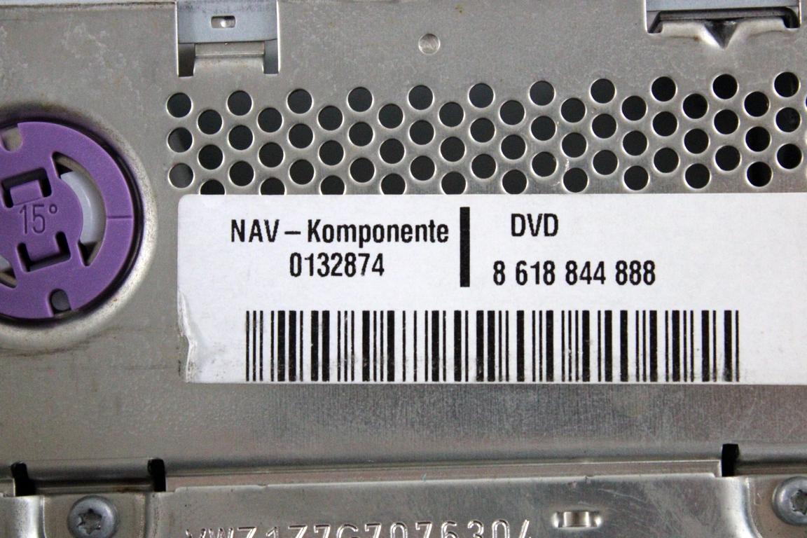 7L6035177E AUTORADIO CON SISTEMA DI NAVIGAZIONE SATELLITARE VOLKSWAGEN TOUAREG 3.0 D 4X4 165KW AUT 5P (2007) RICAMBIO USATO (NON FORNIAMO CODICE AUTORADIO, MA SOLO NUMERI DI TELAIO VEICOLO) 7612002075