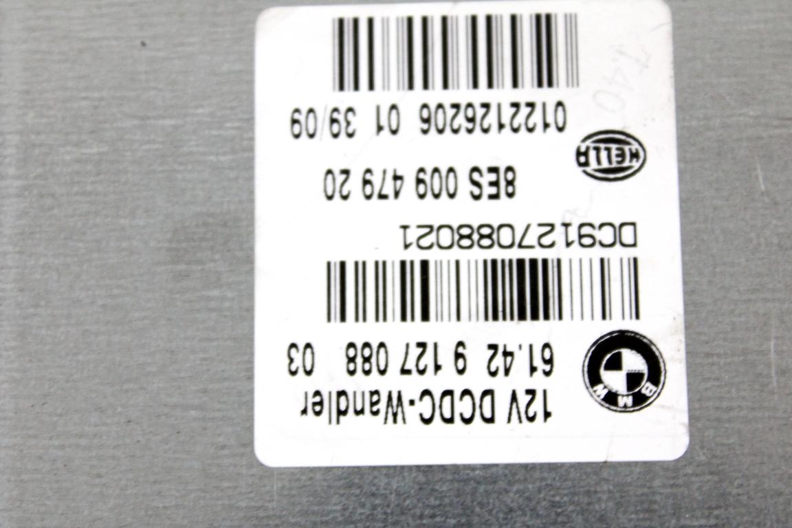61429127088 CENTRALINA CONVERITORE CORRENTE CONTINUA DC/DC BMW SERIE 1 118 D E87 2.0 D 105KW 6M 5P (2009) RICAMBIO USATO