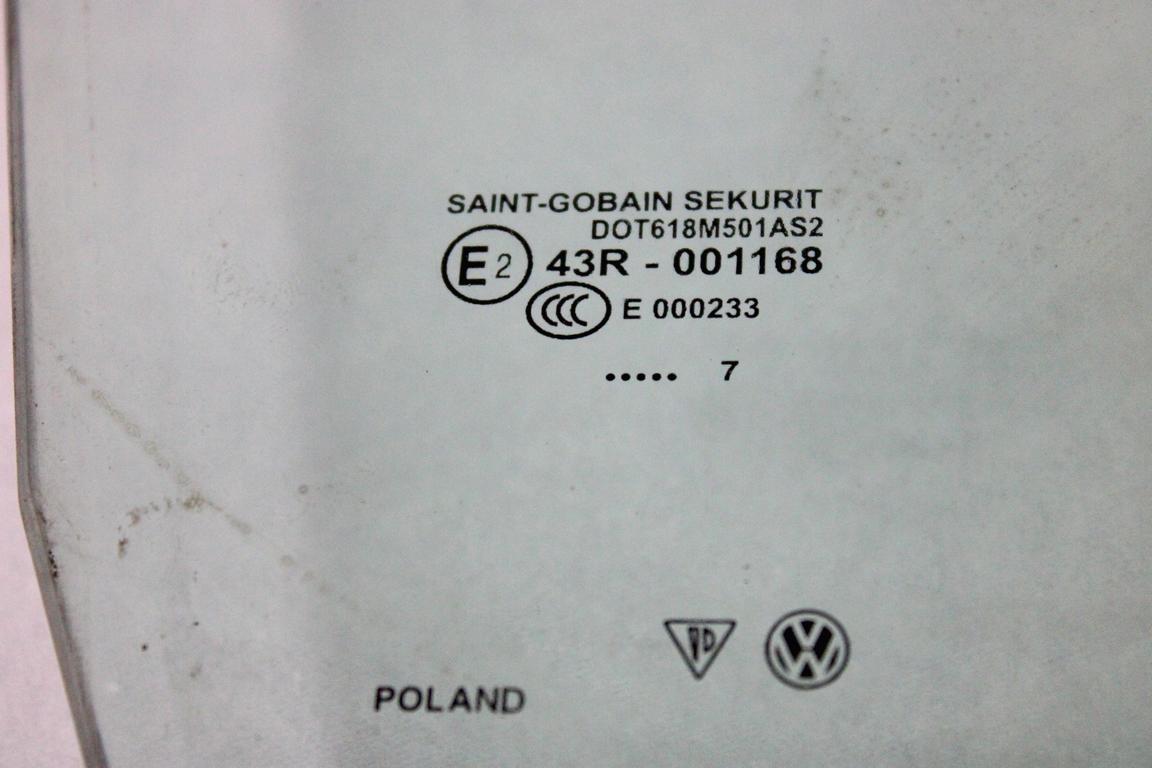 7L0845202F VETRO SCENDENTE PORTA ANTERIORE DESTRA VOLKSWAGEN TOUAREG 3.0 D 4X4 165KW AUT 5P (2007) RICAMBIO USATO