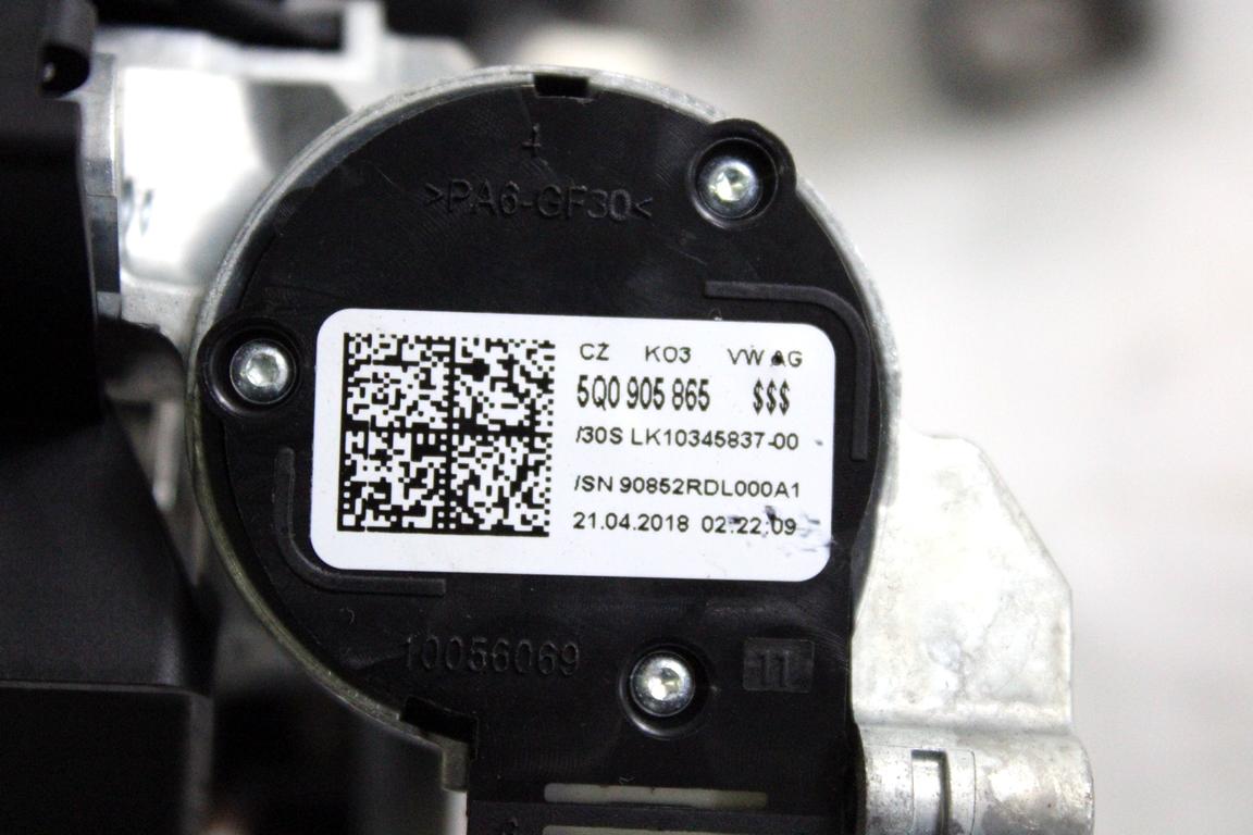 1K0905851B KIT BLOCCHETTI ACCENSIONE APERTURA CON CHIAVE AUDI A3 2.0 D 4X4 110KW AUT 2P (2018) RICAMBIO USATO 5Q0905865