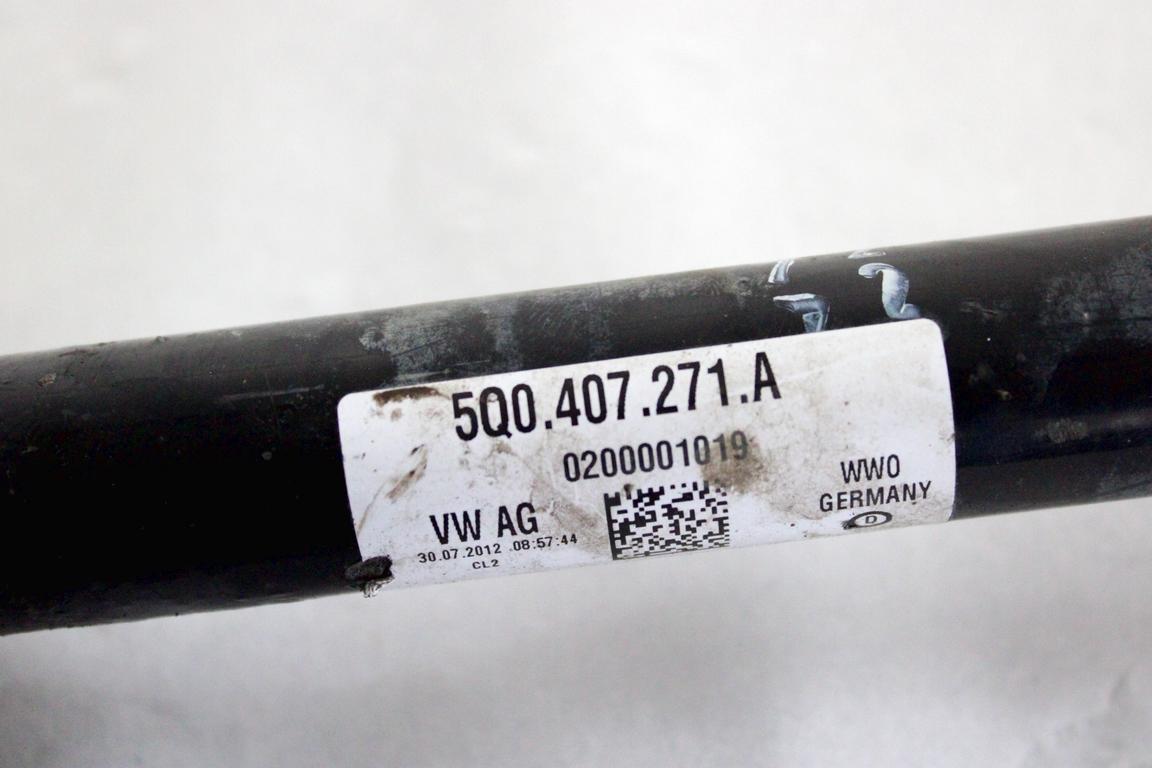 5Q0407271A SEMIASSE SEMIALBERO ANTERIOE SINISTRO VOLKSWAGEN CADDY 2.0 M 80KW 5M 5P (2012) RICAMBIO USATO