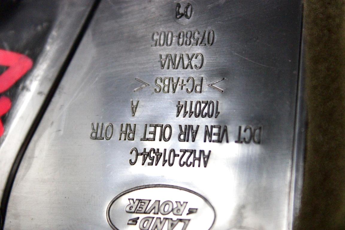 AH22-01454-C BOCCHETTA AERAZIONE CRUSCOTTO LATO DESTRO LAND ROVER DISCOVERY 4 3.0 D 4X4 155KW AUT 5P (2012) RICAMBIO USATO