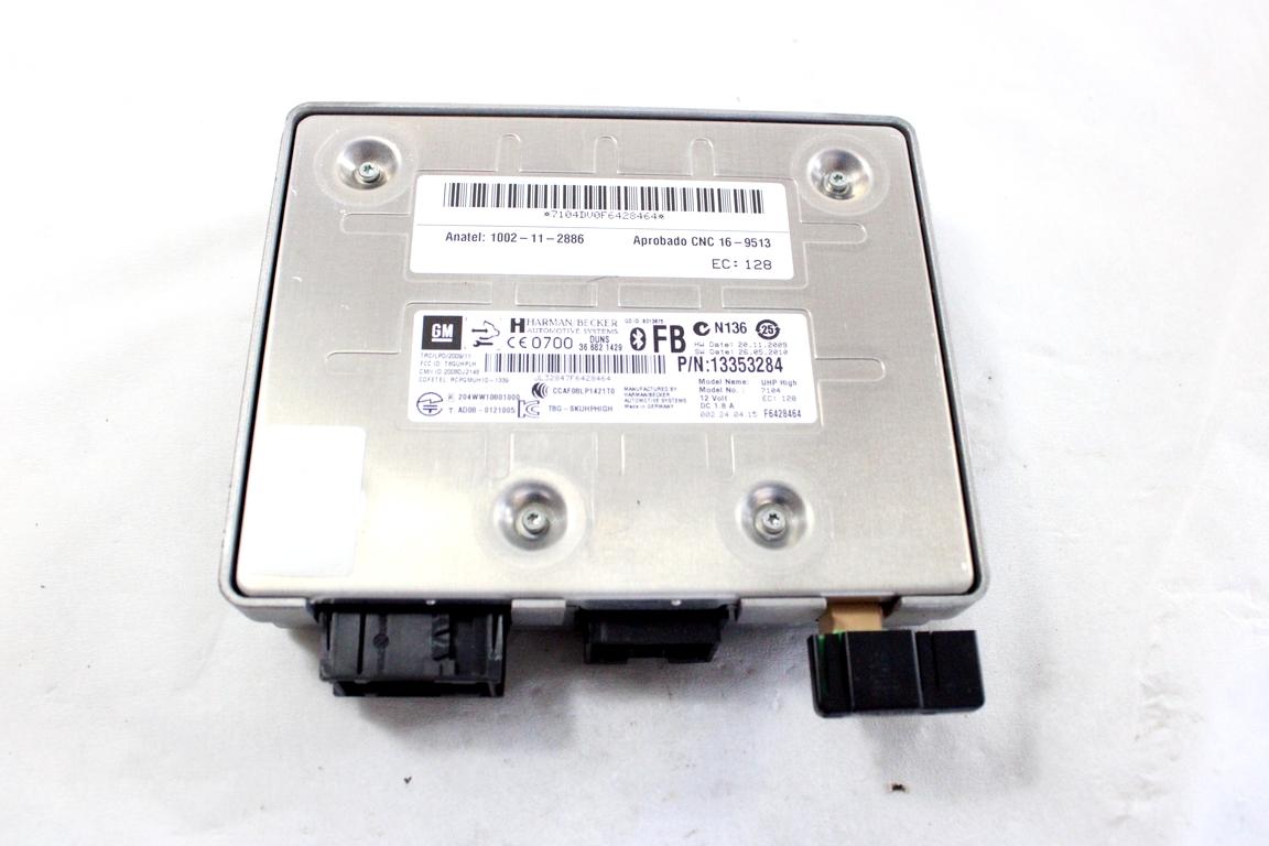 13353284 CENTRALINA MODULO TELEFONO BLUETOOTH OPEL ASTRA J 1.6 D 100KW 6M 5P (2015) RICAMBIO USATO