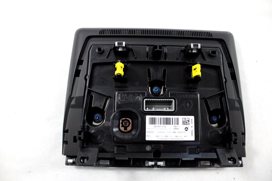 280346137R DISPLAY SISTEMA DI NAVIGAZIONE SATELLITARE RENAULT CLIO 1.0 B 74KW 5M 5P (2020) RICAMBIO USATO