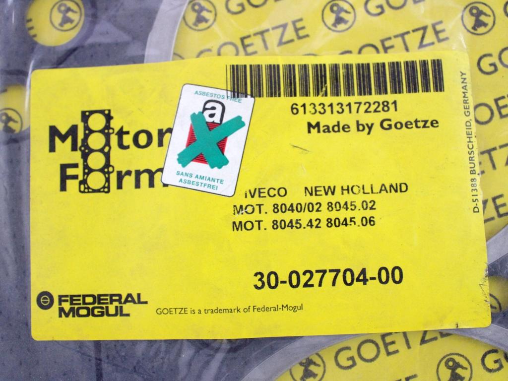 4653286 GUARNIZIONE TESTATA MOTORE FIAT OM 50 50N 50NC 3456 D 60KW (1973)  RICAMBIO NUOVO
