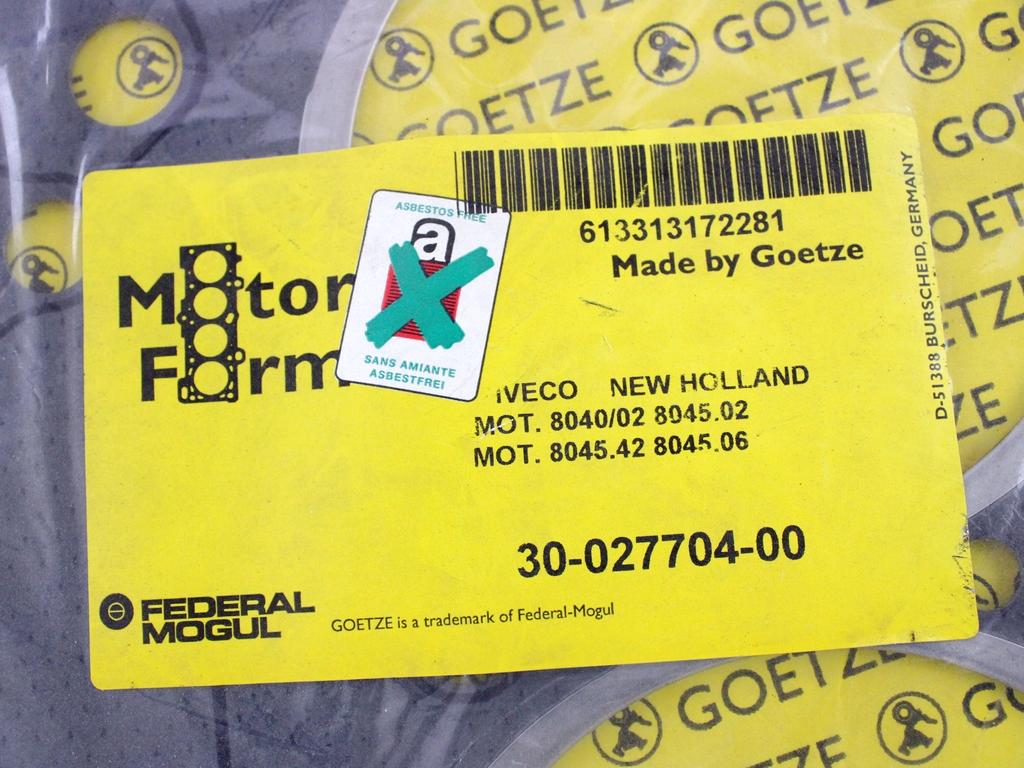 4653286 GUARNIZIONE TESTATA MOTORE FIAT OM 50 50N 50NC 3456 D 60KW (1973)  RICAMBIO NUOVO