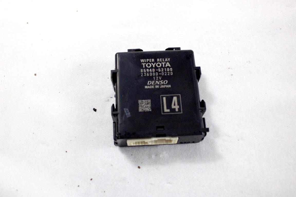 85940-52100 CENTRALINA RELÈ TERGICRISTALLI TOYOTA YARIS P21 1.5 I 68KW AUT 5P (2021) RICAMBIO USATO 236000-0220