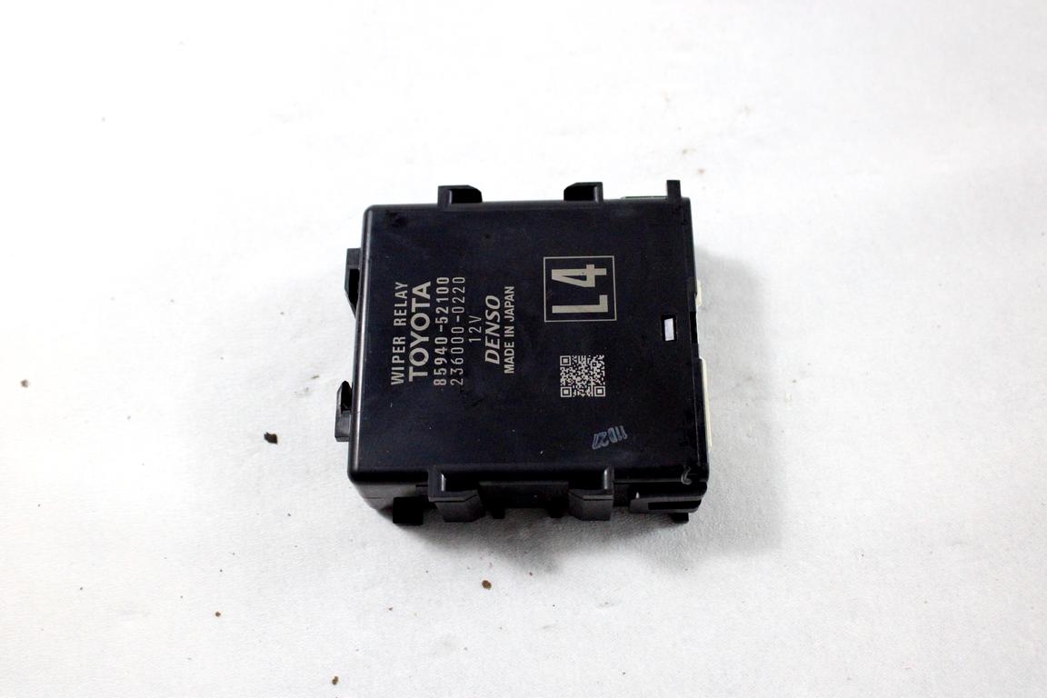 85940-52100 CENTRALINA RELÈ TERGICRISTALLI TOYOTA YARIS P21 1.5 I 68KW AUT 5P (2021) RICAMBIO USATO 236000-0220
