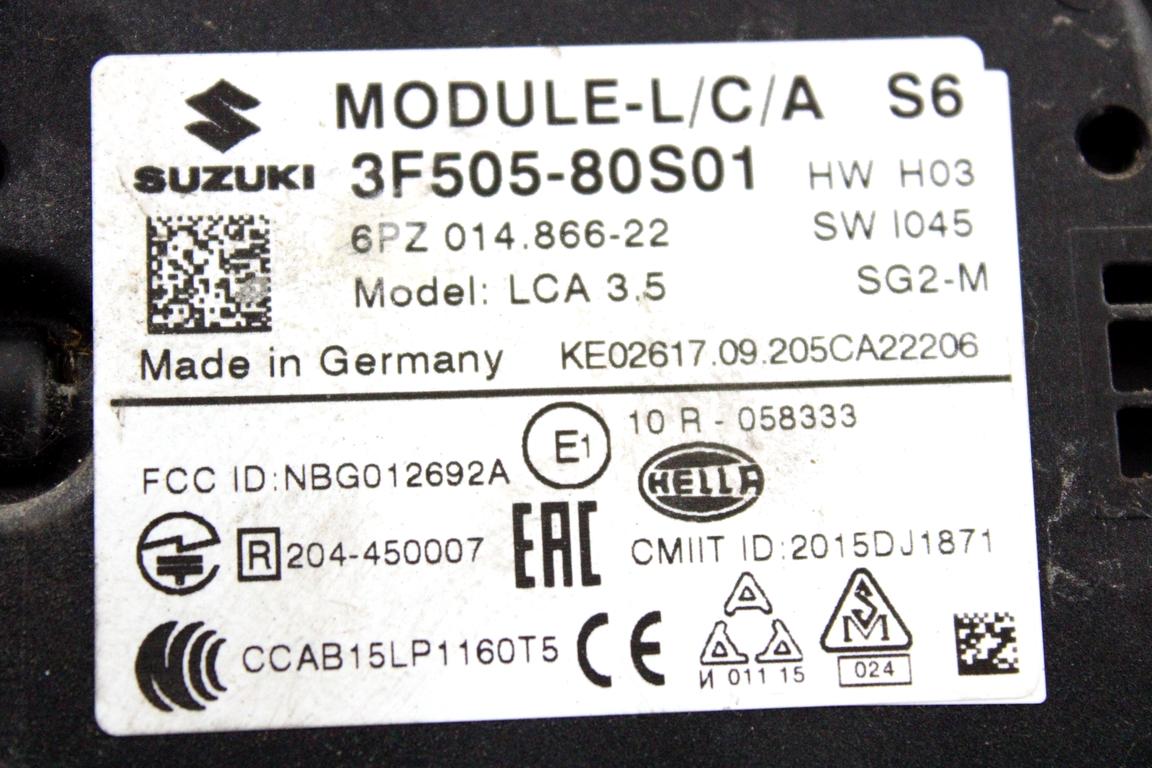 3F505-80S01 SENSORE RADAR ANGOLO CIECO POSTERIORE LATO SINISTRO SUZUKI SWIFT 1.2 B 4X4 61KW 5M 5P (2021) RICAMBIO USATO