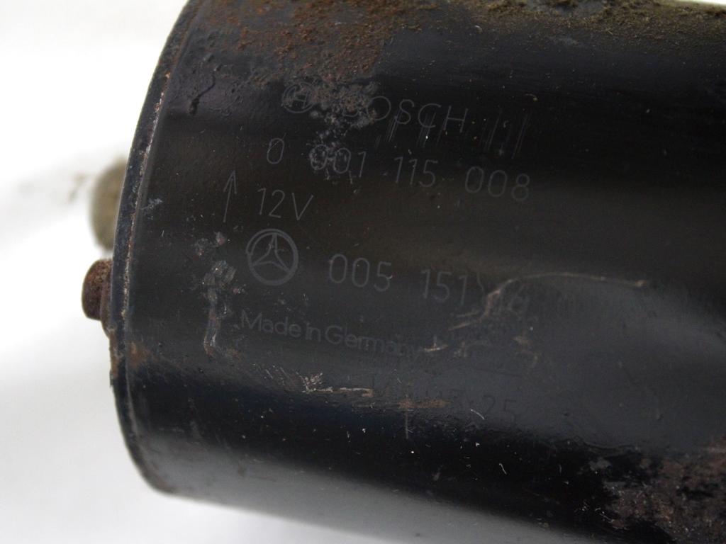 0051511601 MOTORINO AVVIAMENTO MERCEDES CLASSE A W168 1.7 70KW 5P D 5M (2002) RICAMBIO USATO 0001115008
