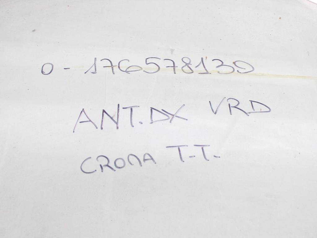 46414268 VETRO SCENDENTE PORTA ANTERIORE DESTRA FIAT CROMA 2.5 D 55KW RICAMBIO NUOVO
