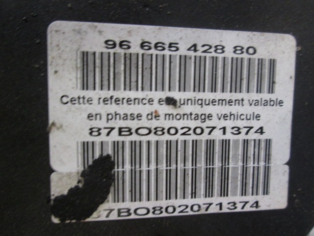 ABS AGREGAT S PUMPO OEM N. 87B0802071374 ORIGINAL REZERVNI DEL CITROEN C5 RD TD MK2 /TOURER/CROSS TOURER (2008 - 2017) DIESEL LETNIK 2010