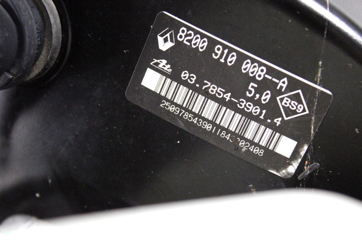 8200910008 SERVOFRENO RENAULT TWINGO 1.2 B 55KW 5M 3P (2013) RICAMBIO USATO CON POMPA COMANDO FRENI CILINDRO MAESTRO E VASCHETTA 03.7854-3901.4