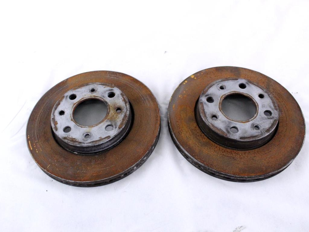 46788929 COPPIA DISCHI FRENO ANTERIORI FIAT PANDA VAN 1.3 D 55KW 5M 5P (2011) RICAMBIO USATO 