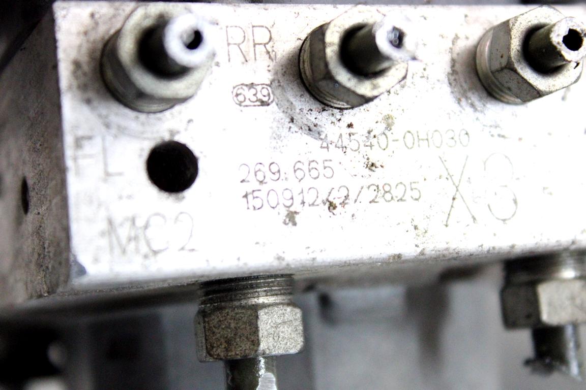 44540-0H030 CENTRALINA POMPA AGGREGATO ABS CITROEN C1 1.0 B 51KW 5M 5P (2015) RICAMBIO USATO 2265106455 0265956123 0265242364
