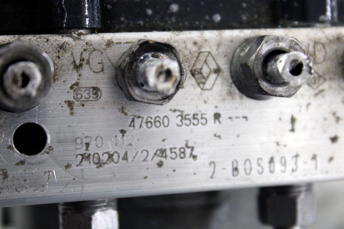 476603555R CENTRALINA POMPA AGGREGATO ABS RENAULT CAPTUR 1.0 G 74KW 6M 5P (2021) RICAMBIO USATO 0265295525 0265956740 2265106595