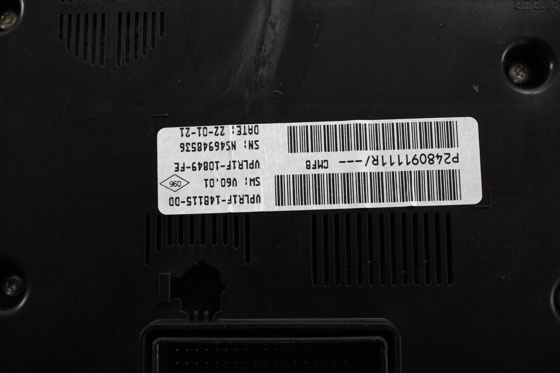 248091111R QUADRO STRUMENTI CONTACHILOMETRI COCKPIT RENAULT CAPTUR 1.0 G 74KW 6M 5P (2021) RICAMBIO USATO