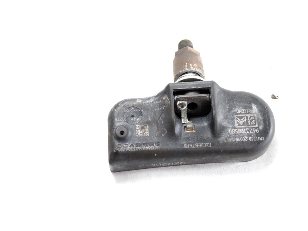 9673198580 SENSORE PRESSIONE DEL PNEUMATICO CITROEN C5 2.0 D 103KW 6M 4P (2011) RICAMBIO USATO 