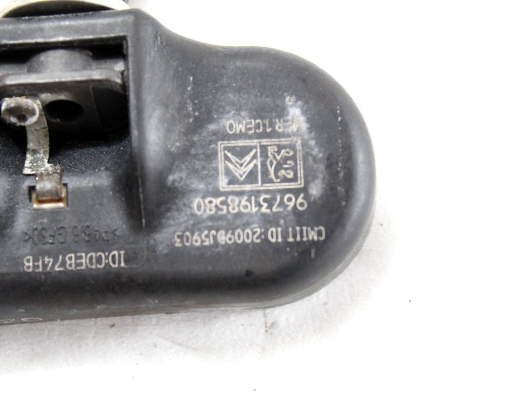 9673198580 SENSORE PRESSIONE DEL PNEUMATICO CITROEN C5 2.0 D 103KW 6M 4P (2011) RICAMBIO USATO 