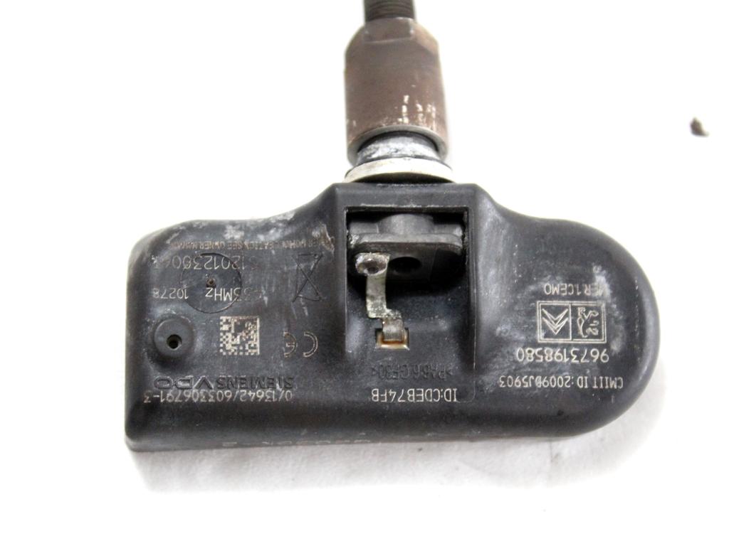 9673198580 SENSORE PRESSIONE DEL PNEUMATICO CITROEN C5 2.0 D 103KW 6M 4P (2011) RICAMBIO USATO 