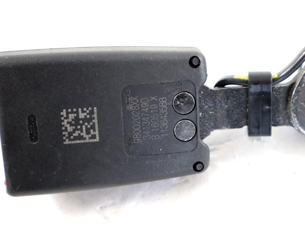 98002028XX FIBBIA AGGANCIO CINTURA DI SICUREZZA POSTERIORE LATO SINISTRO PEUGEOT 308 SW 1.5 D 96KW 6M 5P (2019) RICAMBIO USATO