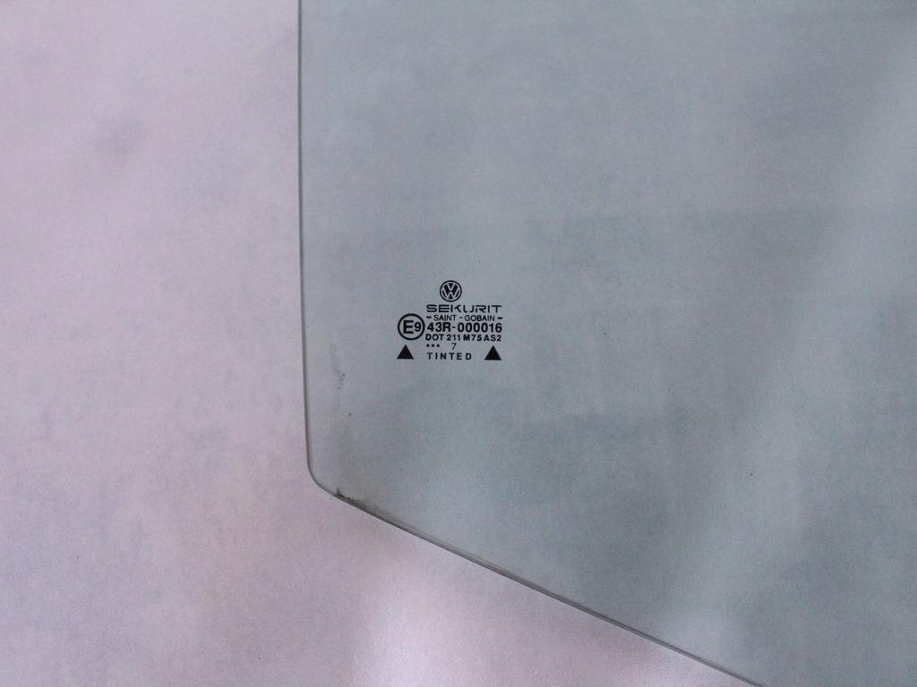 6N4845026 VETRO SCENDENTE PORTA POSTERIORE DESTRA VOLKSWAGEN POLO 6N1 6V2 1.4 B 44KW 5M 5P (1997) RICAMBIO USATO 