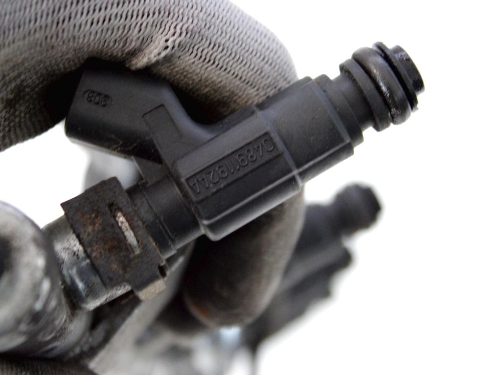 13537562264 TUBO INIEZIONE CON SERIE INIETTORI BENZINA MINI COOPER R50 1.6 B 85KW 5M 3P (2001) RICAMBIO USATO