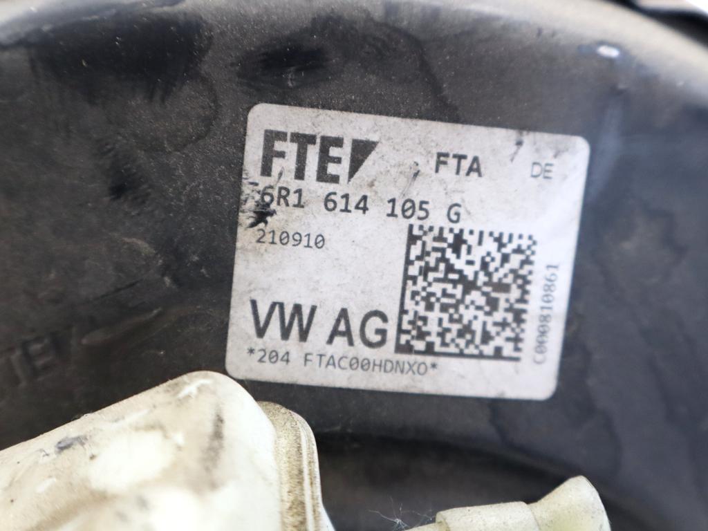 6R1614105G SERVOFRENO AUDI A1 1.4 B 90KW AUT 3P (2011) RICAMBIO USATO CON POMPA COMANDO FRENI CILINDRO MAESTRO E VASCHETTA