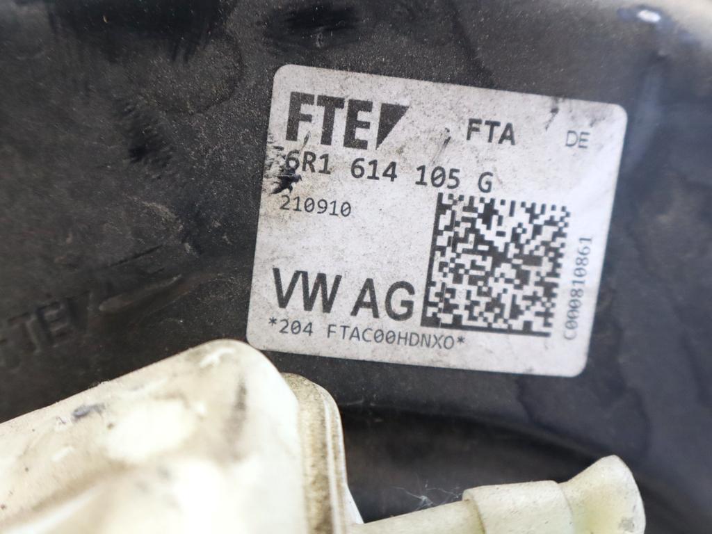 6R1614105G SERVOFRENO AUDI A1 1.4 B 90KW AUT 3P (2011) RICAMBIO USATO CON POMPA COMANDO FRENI CILINDRO MAESTRO E VASCHETTA