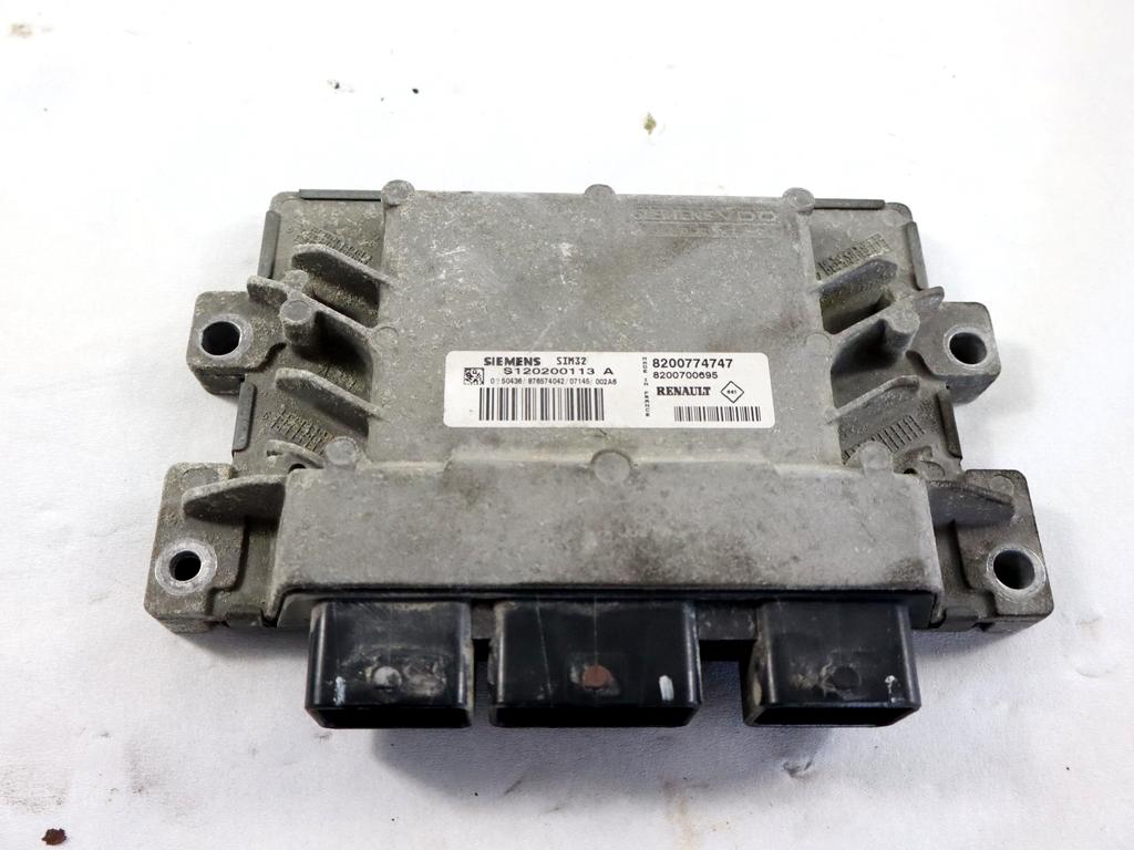 8200774747 CENTRALINA INIEZIONE MOTORE RENAULT TWINGO 1.2 B 56KW 5M 3P (2007) RICAMBIO USATO 8200700695