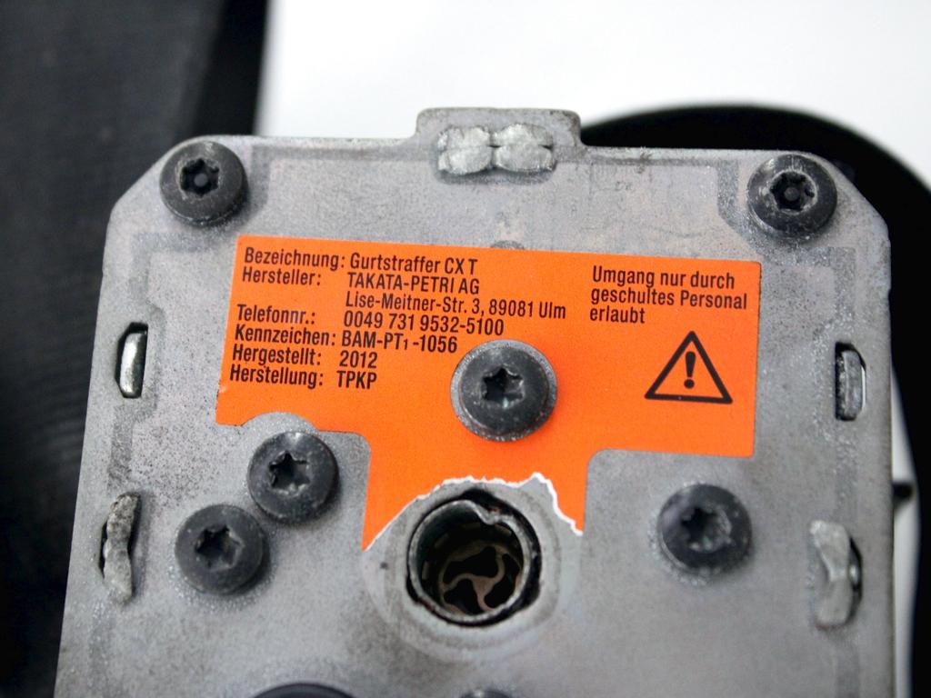 8T8857706C PRETENSIONATORE CINTURA DI SICUREZZA ANTERIORE DESTRA AUDI A5 2.0 D 130KW 6M 5P (2012) RICAMBIO USATO