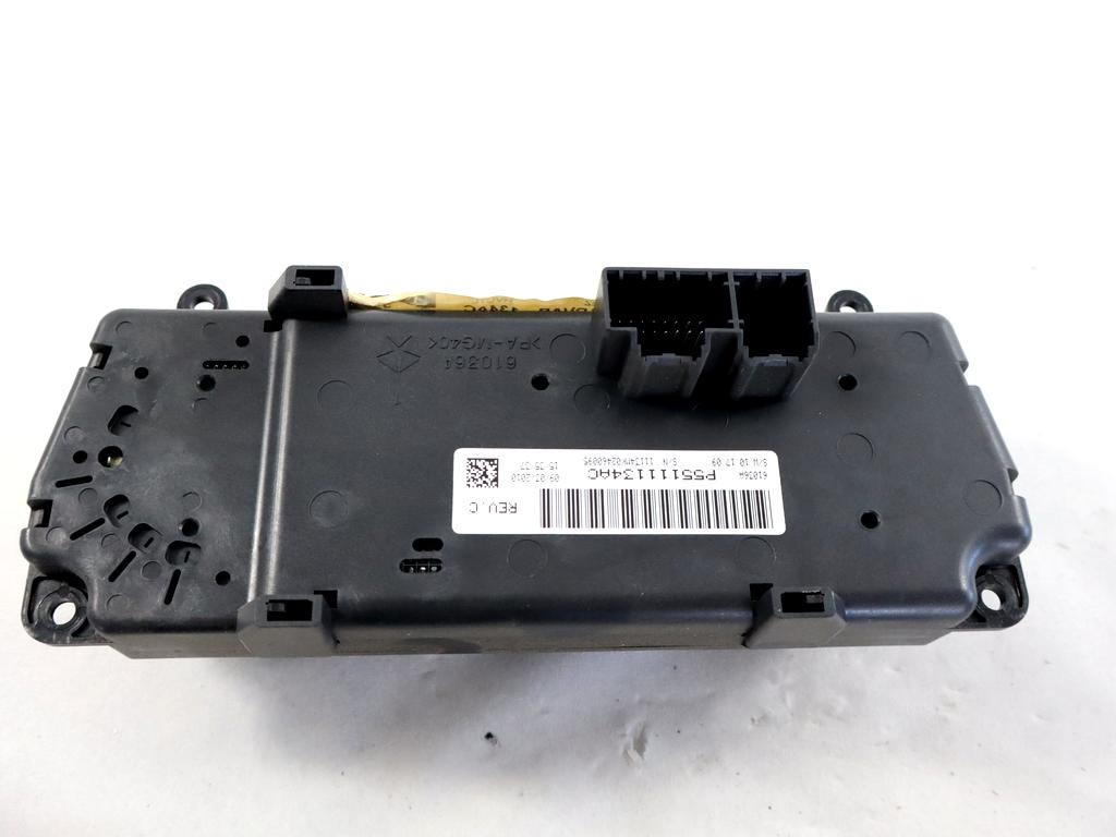 55111134AC CENTRALINA GRUPPO DI COMANDO CLIMATIZZATORE CLIMA A/C SEMIAUTOMATICO JEEP PATRIOT 2.2 D 4X4 120KW 6M 5P (2011) RICAMBIO USATO